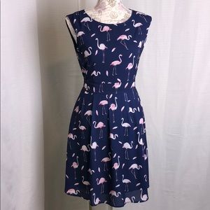 L.A SOUL Flamingo Sleeveless Dress